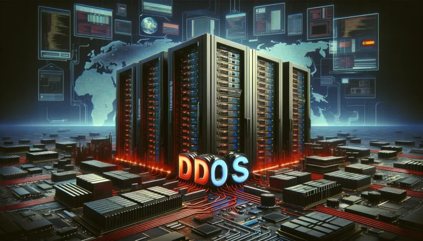 DDoS attack Spain